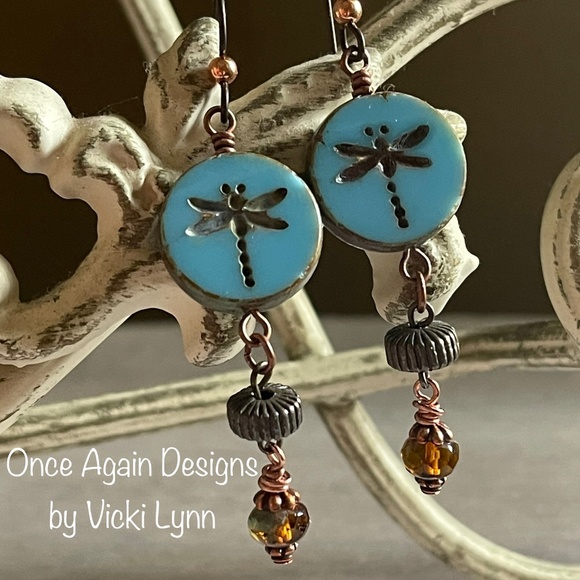 Hand Crafted Jewelry - ARTISAN Earrings - “Summer Dragon” Dangles